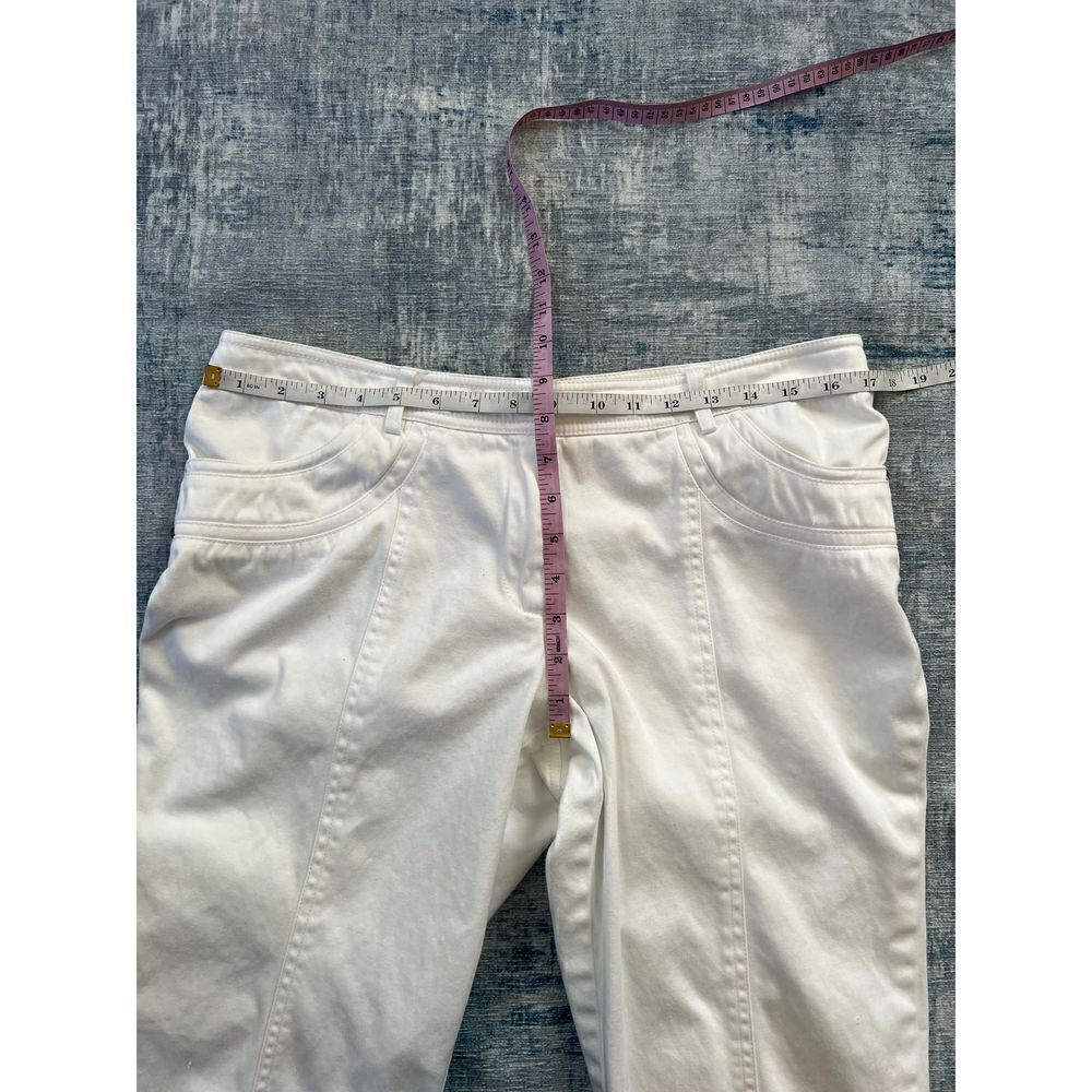 Cache White Denim Capri Size 8 - Picture 4 of 7